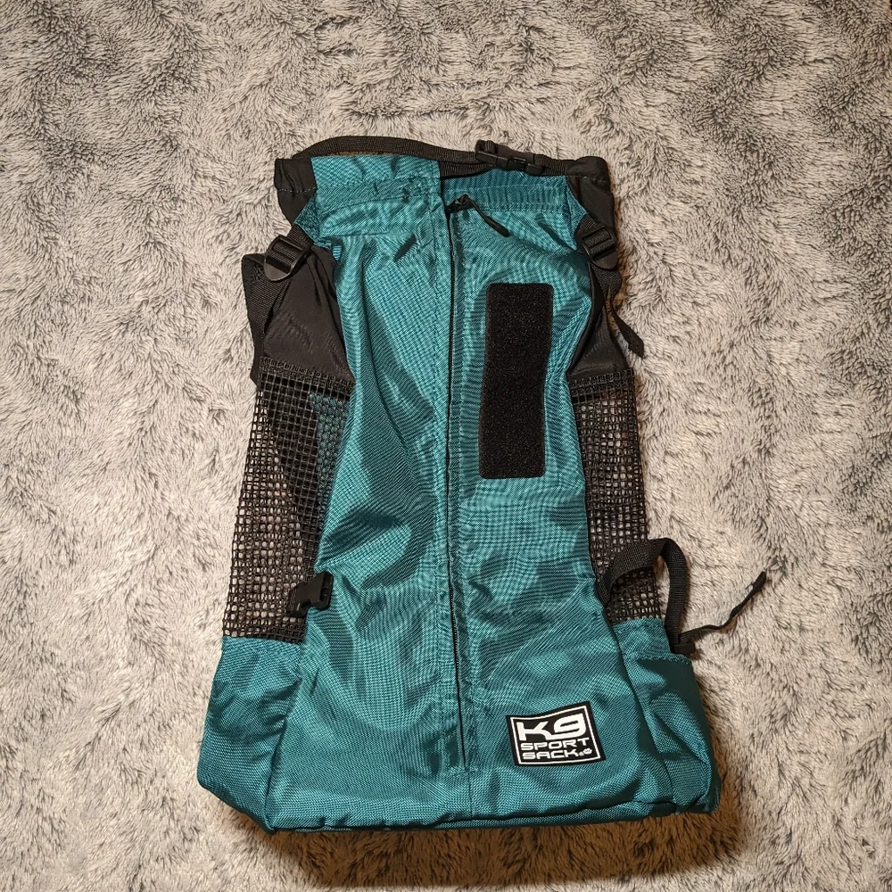 K9 Sport Sack Dog Backpack Large Blue Green Teal Dog Carrier Travel
